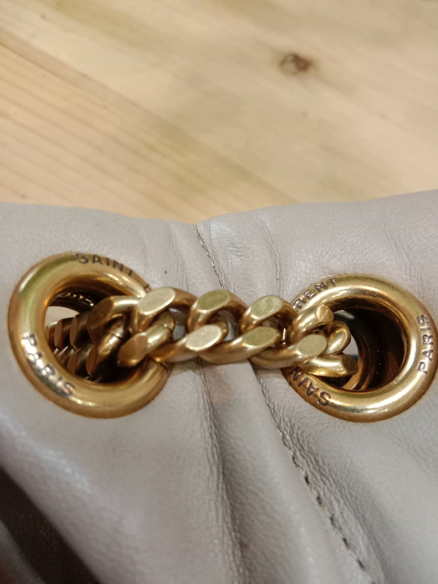 Saint Laurent Quilted Lambskin Lou Puffer Shoulder Bag