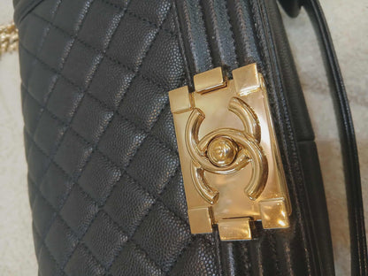 Chanel Leboy Caviar Old Medium Black Series 23