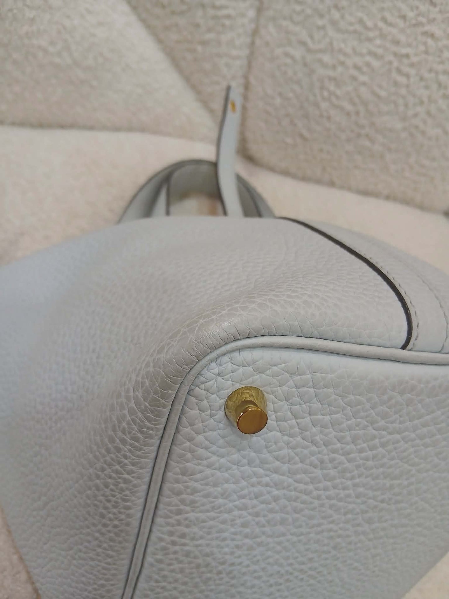 Hermes Picotin 18 Bleu Glacier Clemence Stamp Z 2021