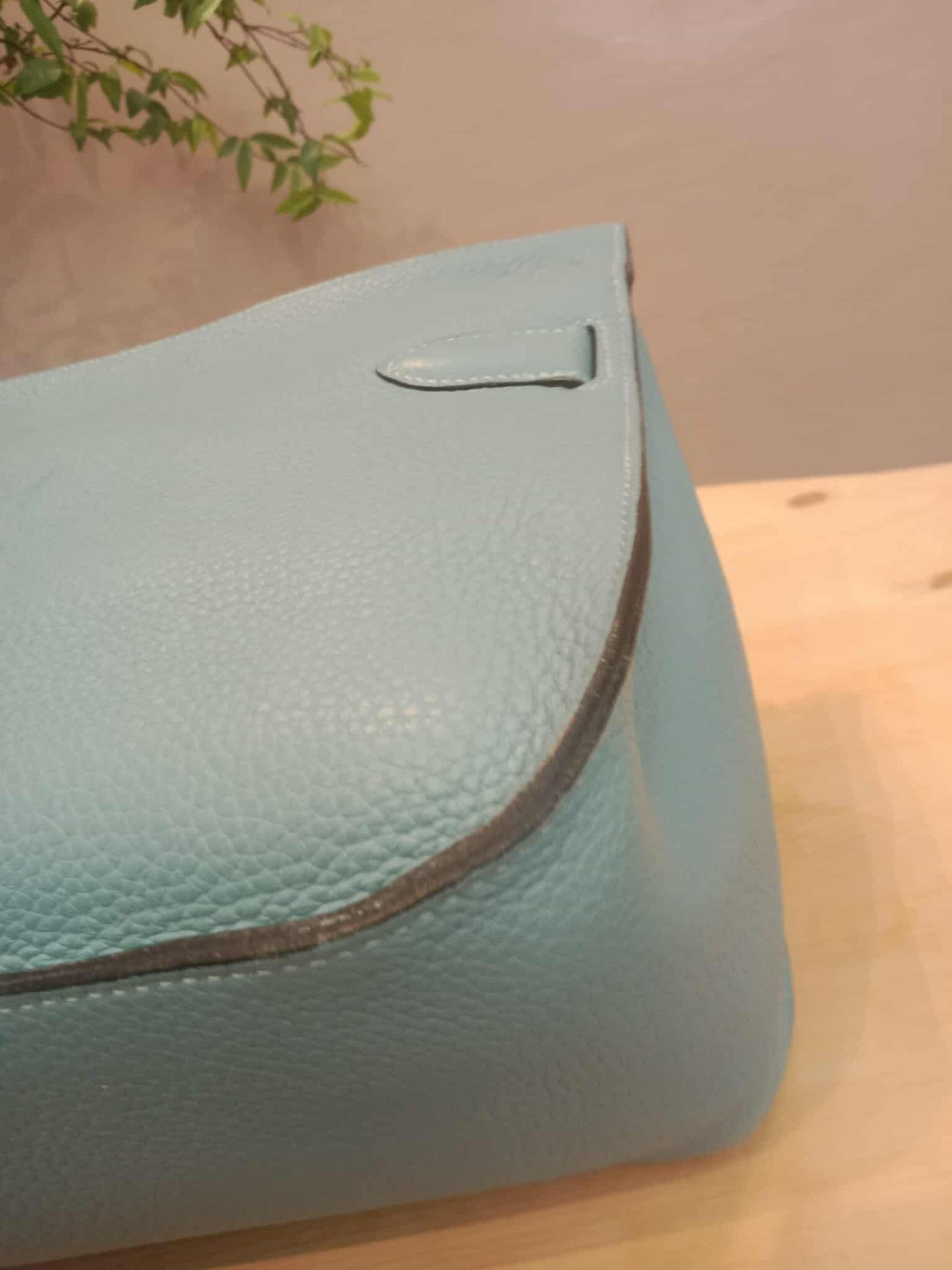 Hermes Jypserie 34 Blue Clemence Stamp M Square 2009