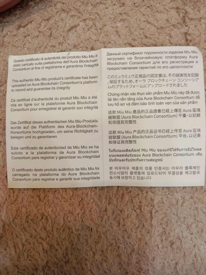 Miu Miu Aviator Nappa Leather Black