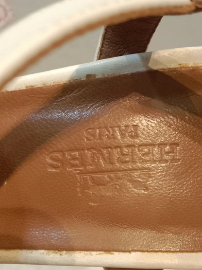 Hermes Alesia Kelly Buckle Sandals Size 37