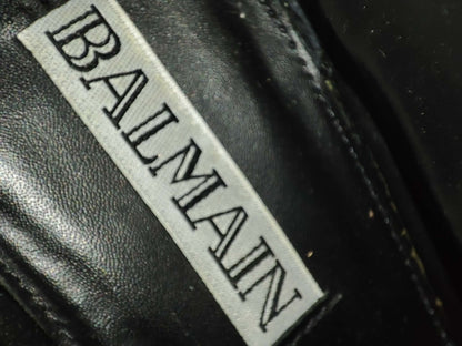 Balmain Fringe Green Suede Boots Size 35