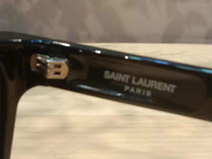 YSL Women's Cat Eye Black Sunglasses