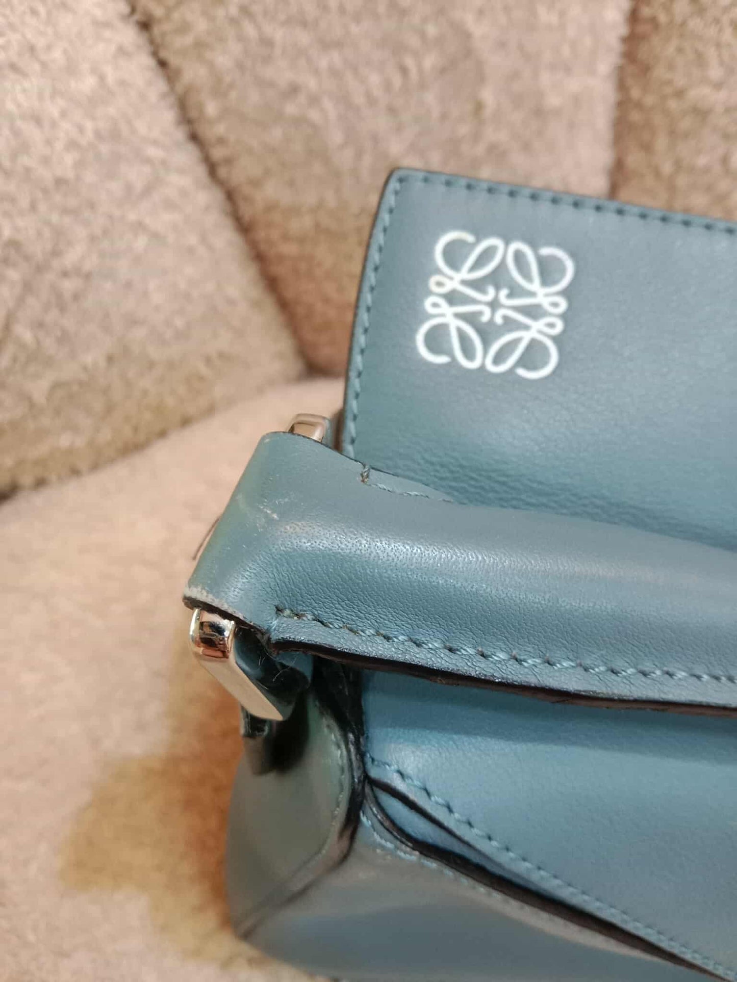 Loewe Puzzle Bag Small Blue