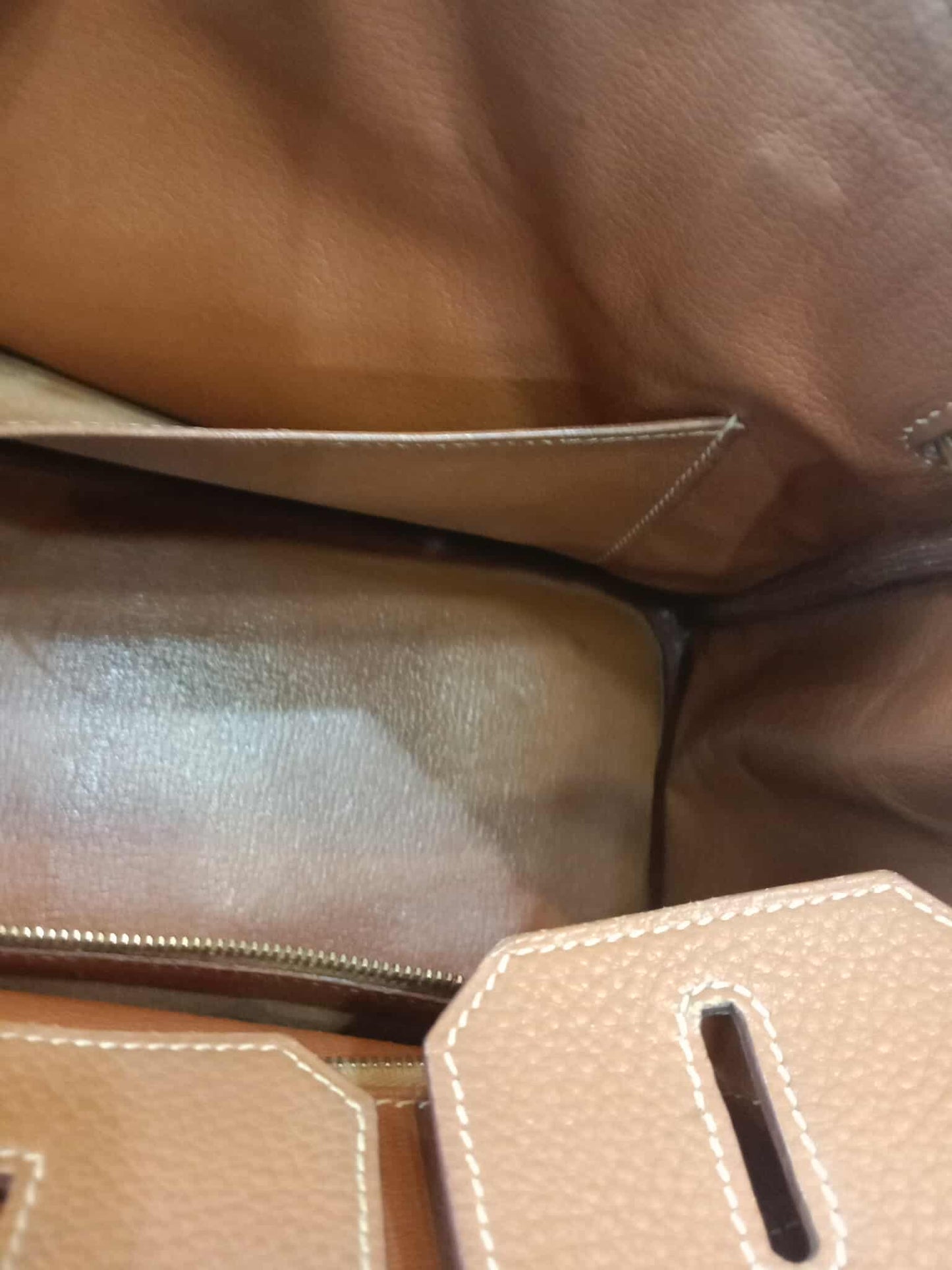 Hermes Birkin 30 Gold on Gold Clemence Stamp E Square 2001