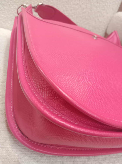 Hermes Evelyne Rose Tyrien Epsom PM Stamp Q Square 2013