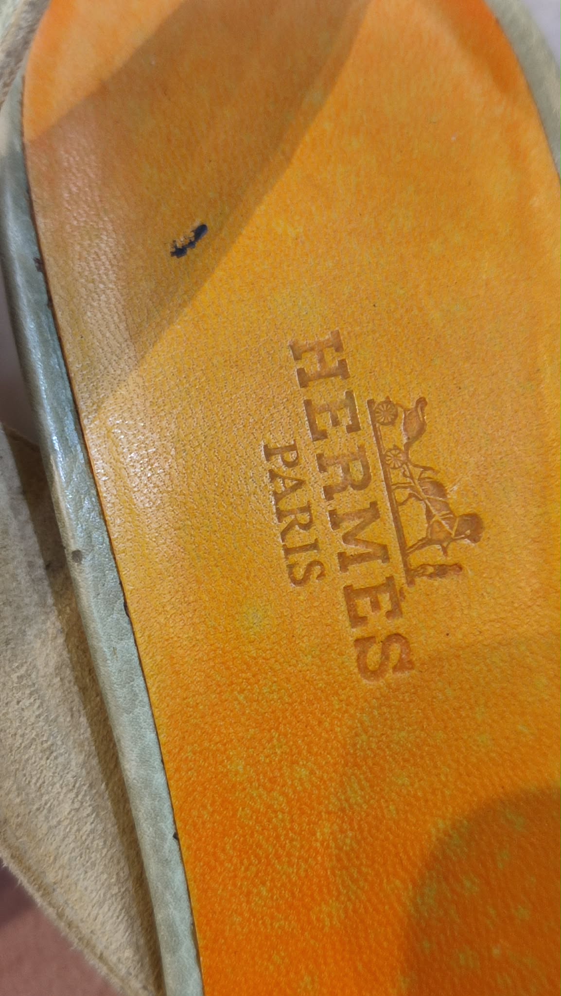 Hermes Peep Toe Slingback Heels Teal Size 36