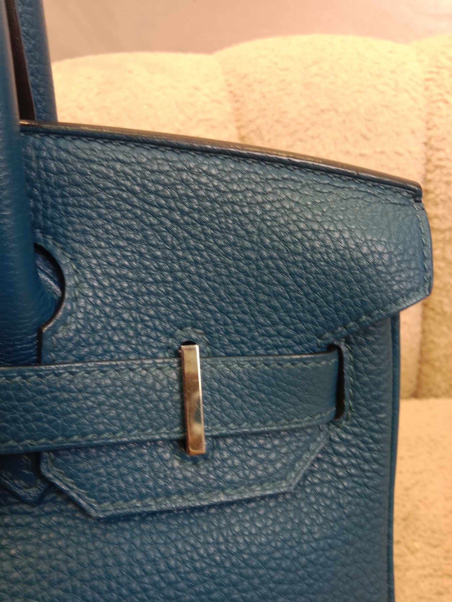 Hermes Birkin 30 Bleu De Galice Togo Stamp C 2018