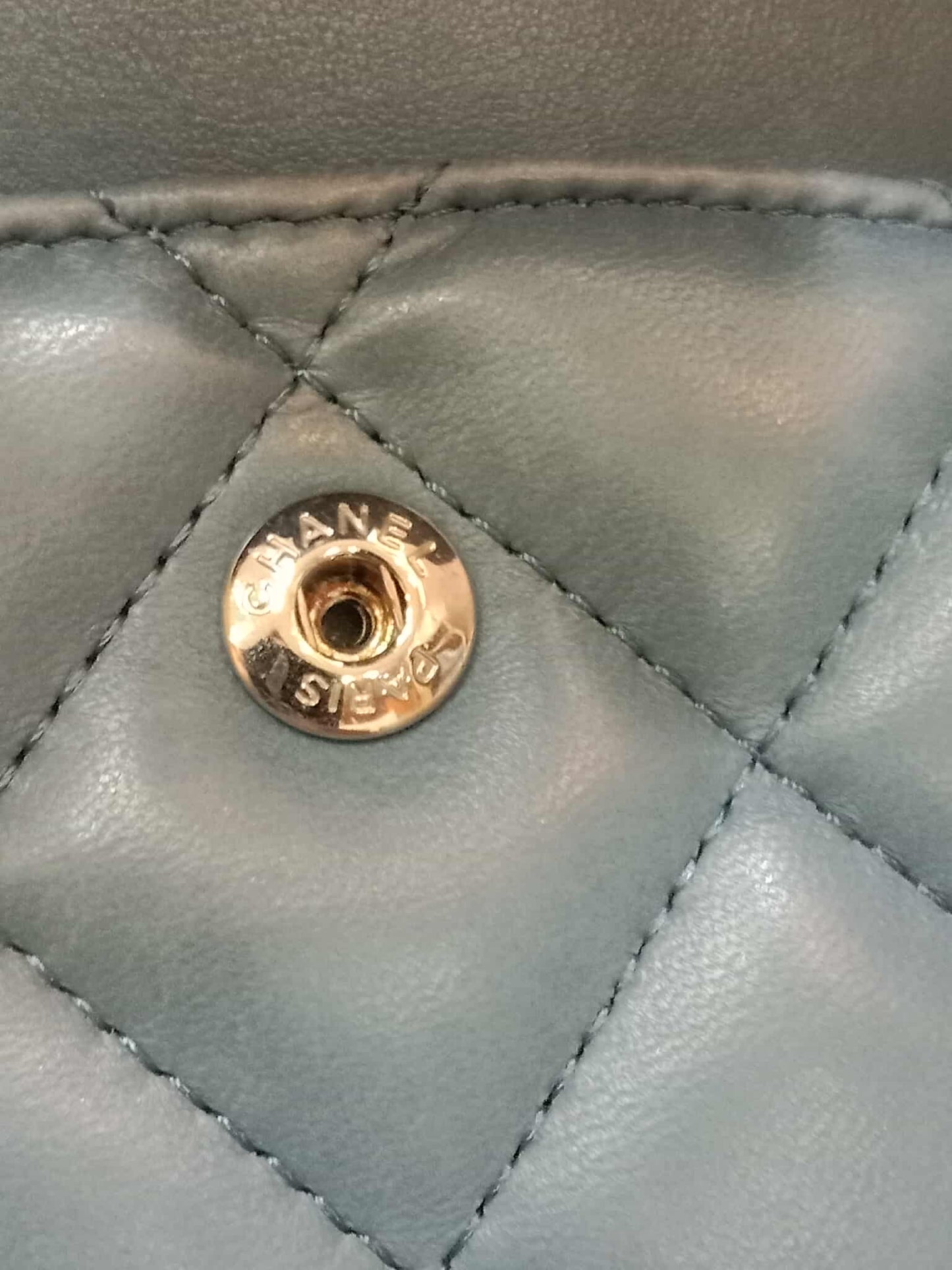 Chanel Jumbo Double Flap Lambskin Blue Series16