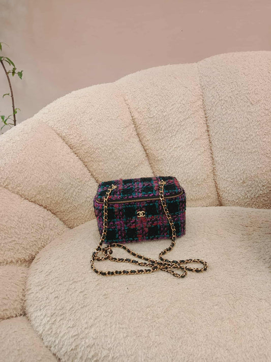 Chanel Tweed Vanity Multicolor Microchipped