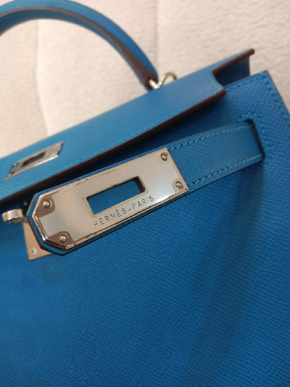 Hermes Kelly 28 Mykonos Sellier Epsom Stamp O Square 2011