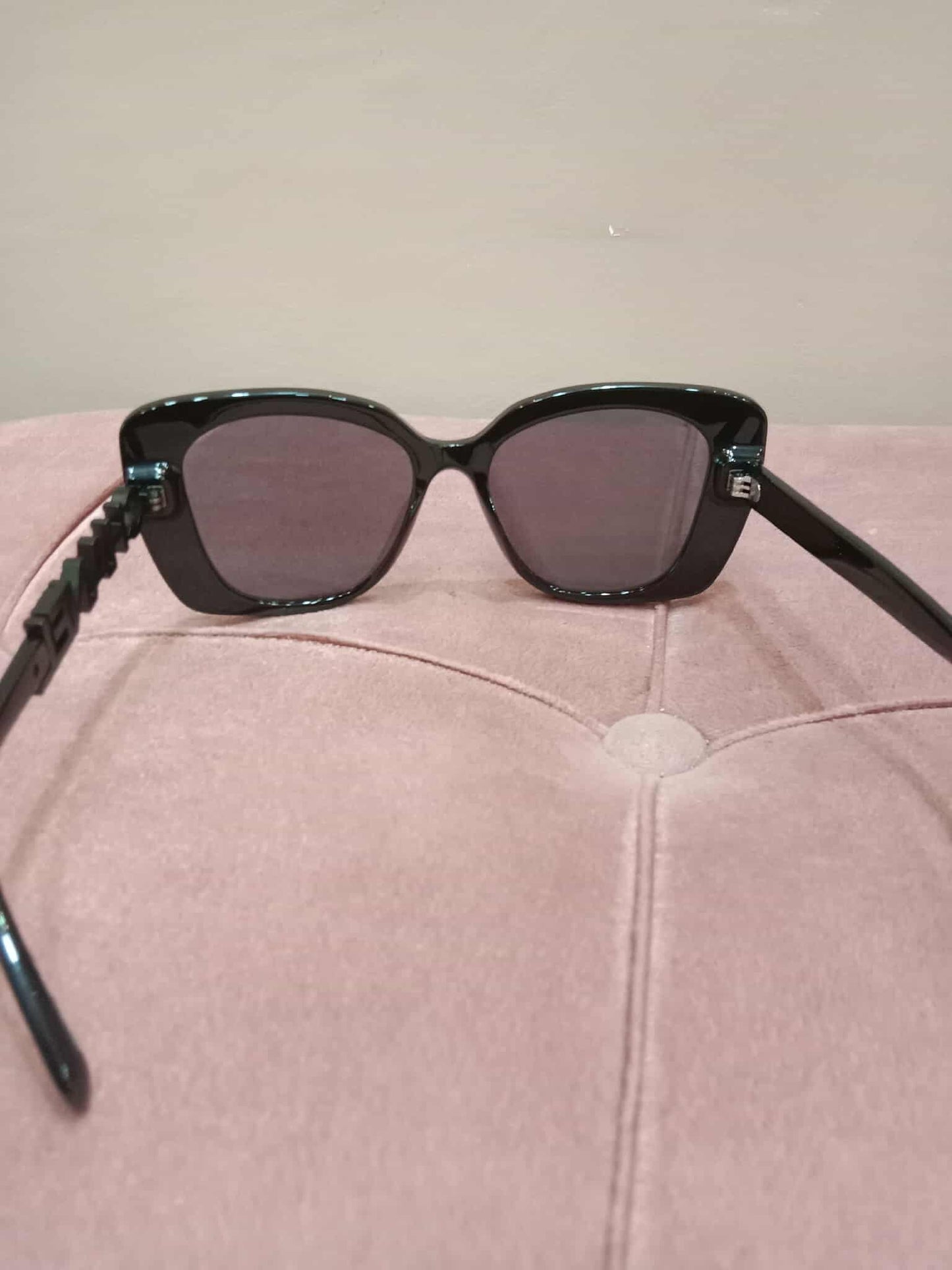Chanel Square Sunglasses with Black Acetate Frame and Gray Lenses