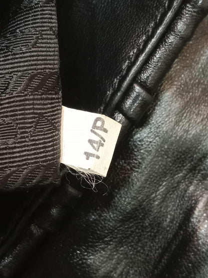 Prada Women's Leather Gaufre Black