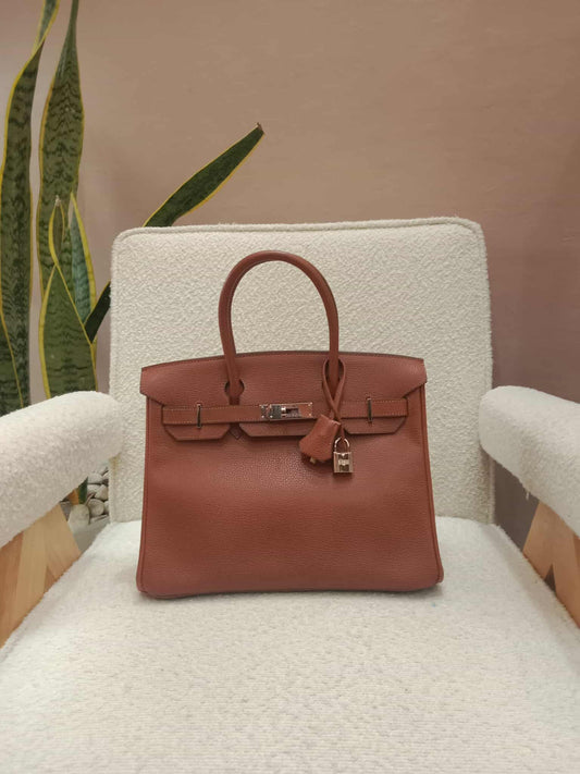 Hermes Birkin 30 Ardennes Noisette Stamp I Square 2005