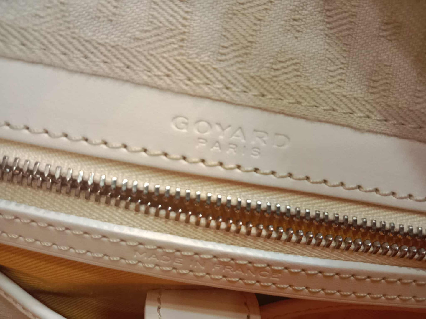 Goyard Saint Jeanne Bowler Bag White