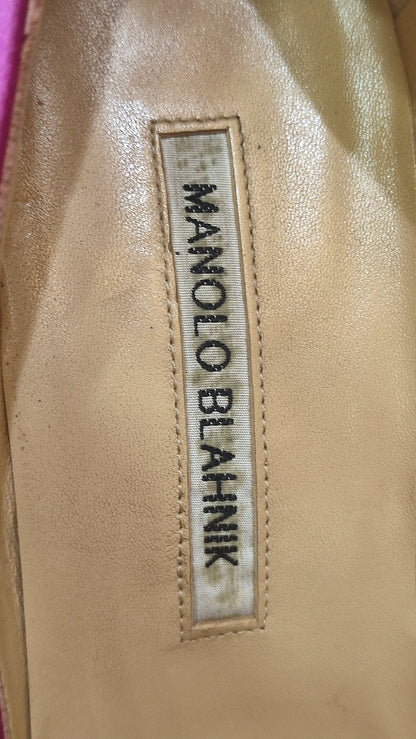 Manolo Blahnik Satin Heels Size 38