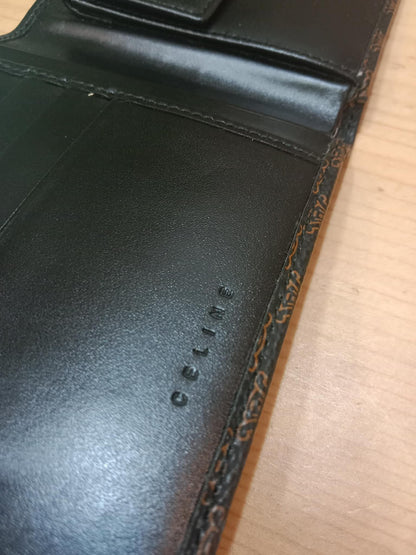 Celine Macadam Bi-Fold Wallet Triomphe Monogram Pattern