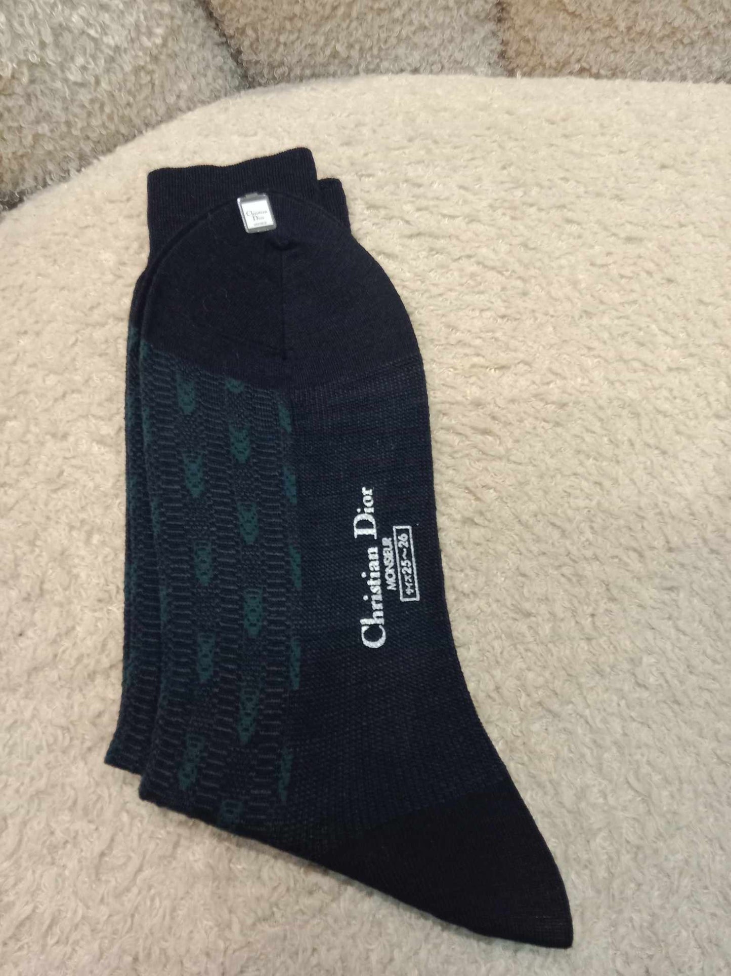 Dior Socks Monsieur Black/Green