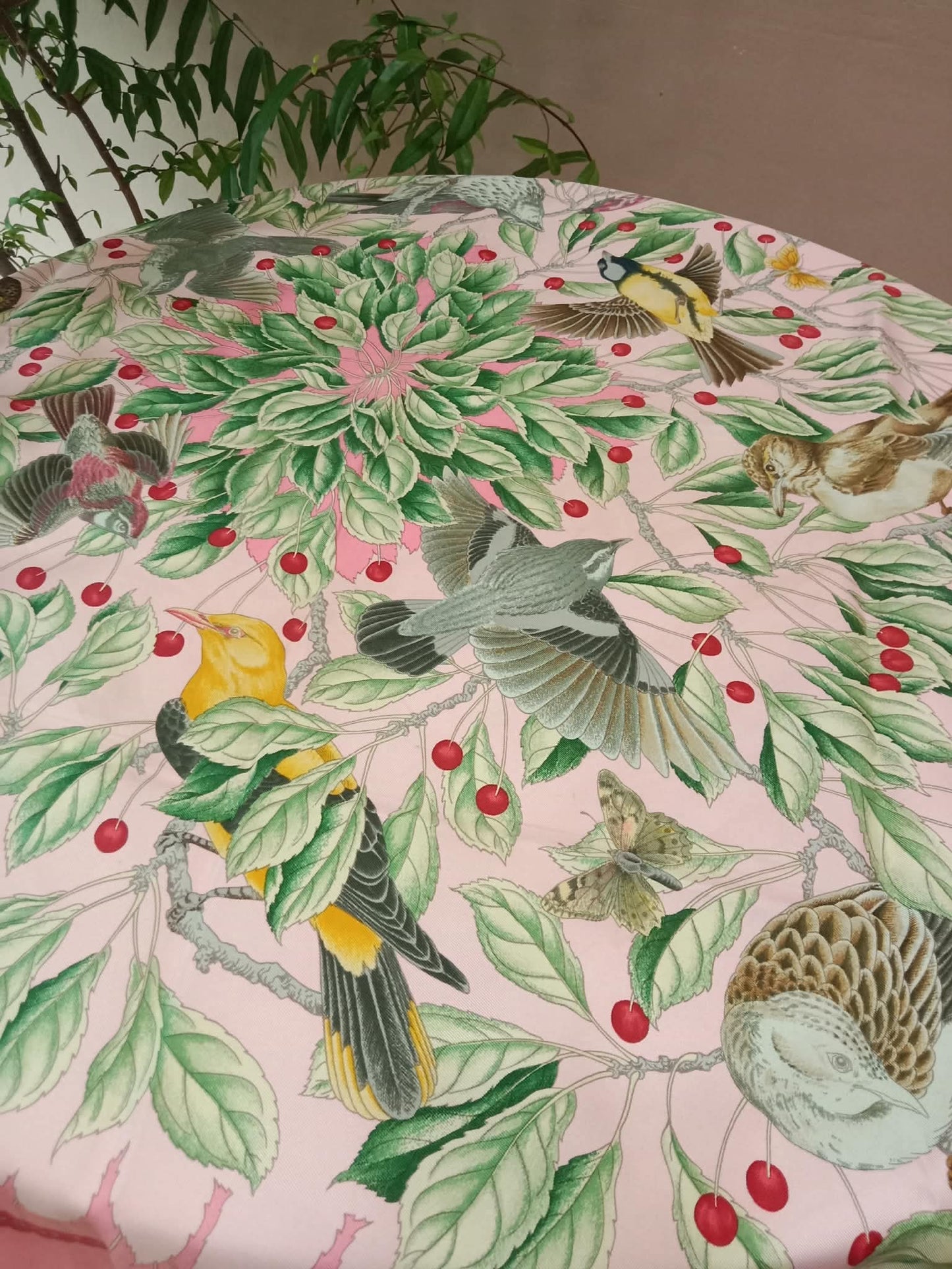 Hermes Les Merises Silk Scarf designed by Antoine de Jacquelot