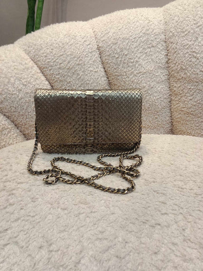 Chanel Wallet on Chain Python Gold Series 20