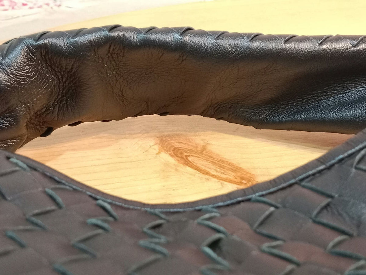 Bottega Veneta Hobo Intrecciato Bag Black