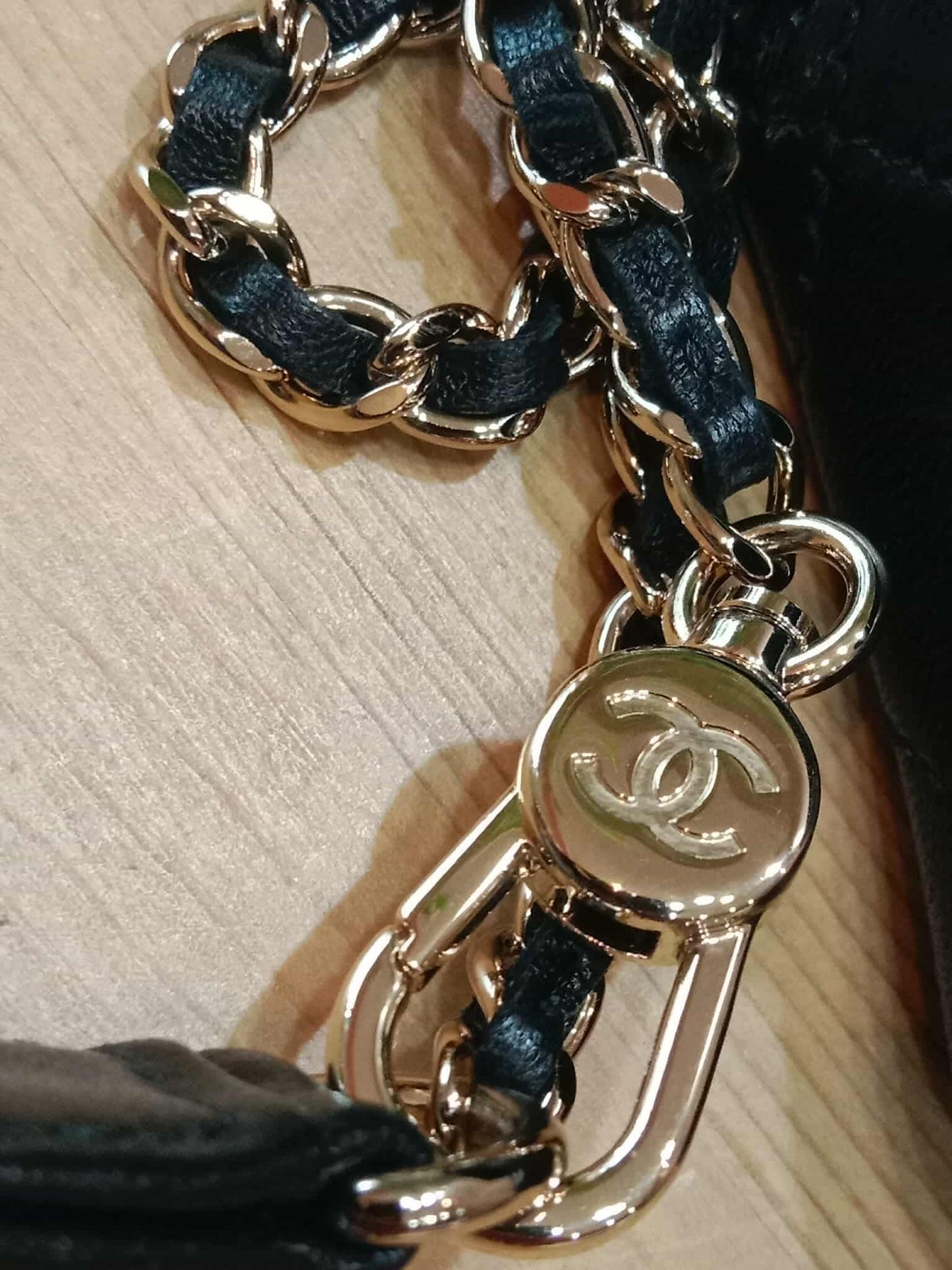 Chanel Bow Chain Belt Bag Black Lambskin Series 31