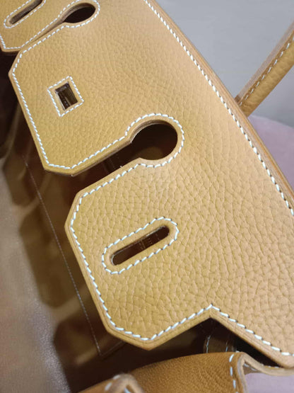 Hermes Birkin 30 Sellier Vache Naturelle Sable Grainee Stamp K 2025