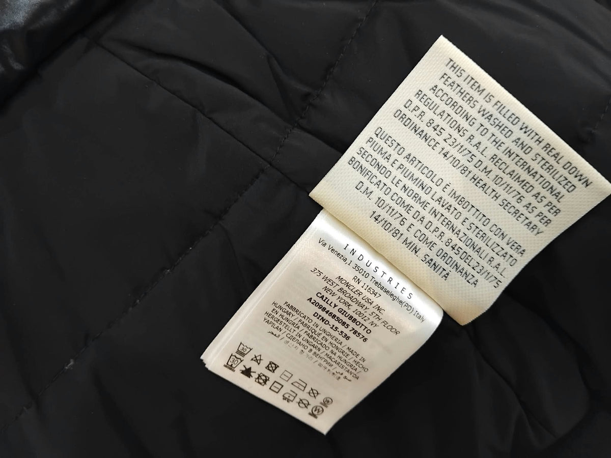 Moncler Grenoble "Cailly" Quilted Hooded Jacket in Black