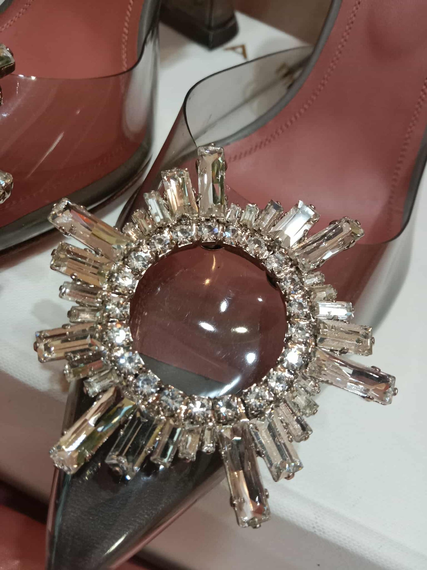 Amina Muaddi Begum Transparent Pumps Size 37 1/2
