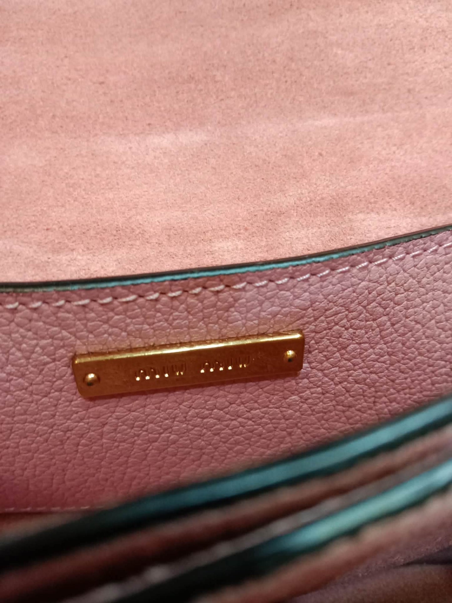 Miu Miu Lady Shoulder Bag Crafted Calfskin Pink