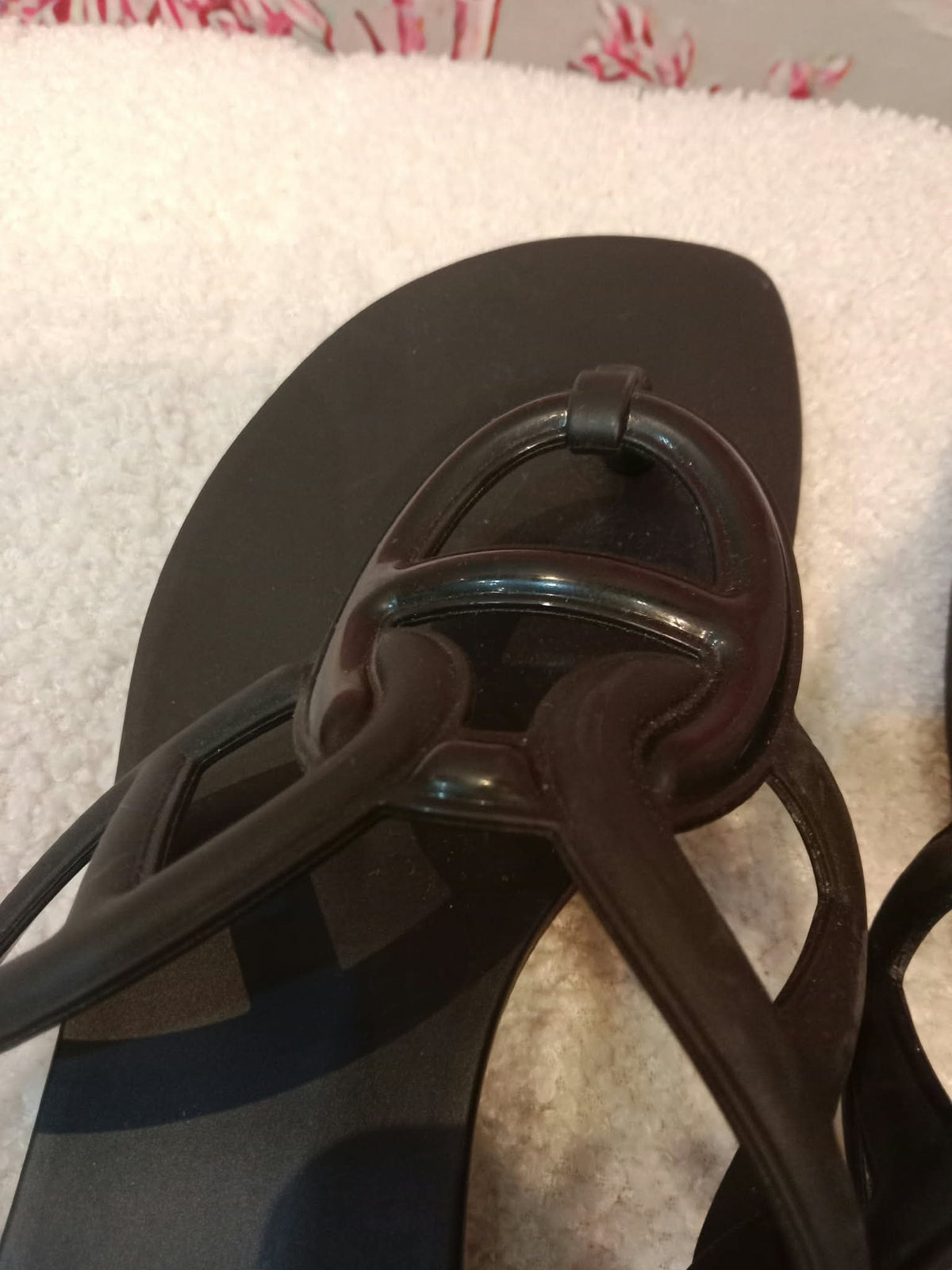 Hermes Egerie Sandals Black Size 35