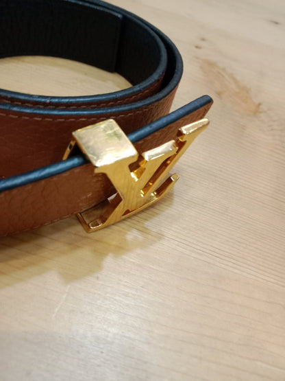 Louis Vuitton Taurillion Calfskin 30mm Reversible Belt Brown/Black