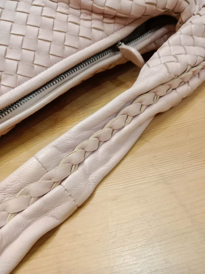 Bottega Veneta Intrecciato Hobo Bag Pink