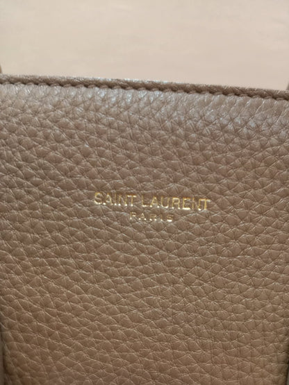 Saint Laurent Sac De Jour Taupe Grained Leather