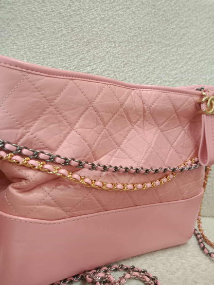 Chanel Gabrielle Hobo Bag Large Pink Series 27