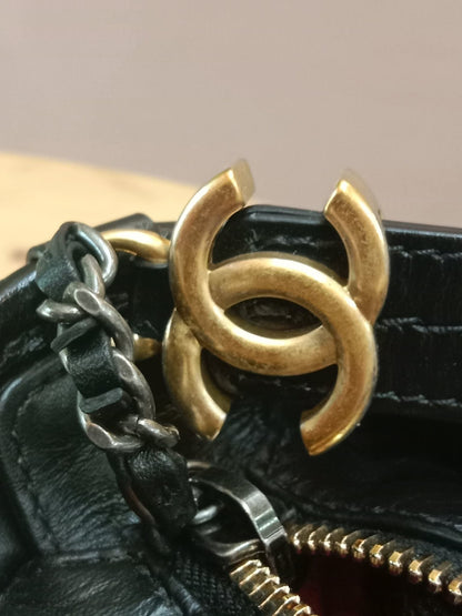 Chanel Gabrielle Medium Calfskin Black Series 24
