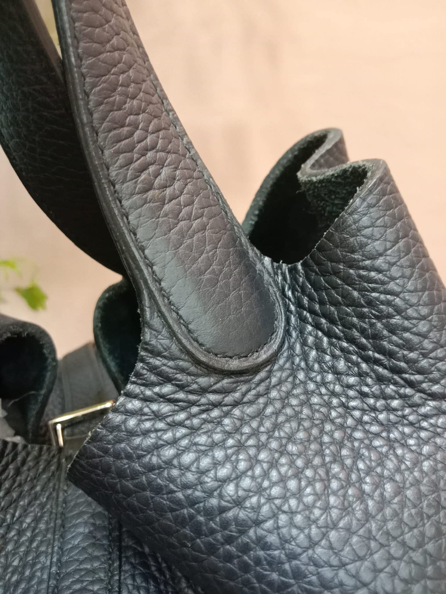 Hermes Picotin 22 Noir Clemence Stamp T 2015