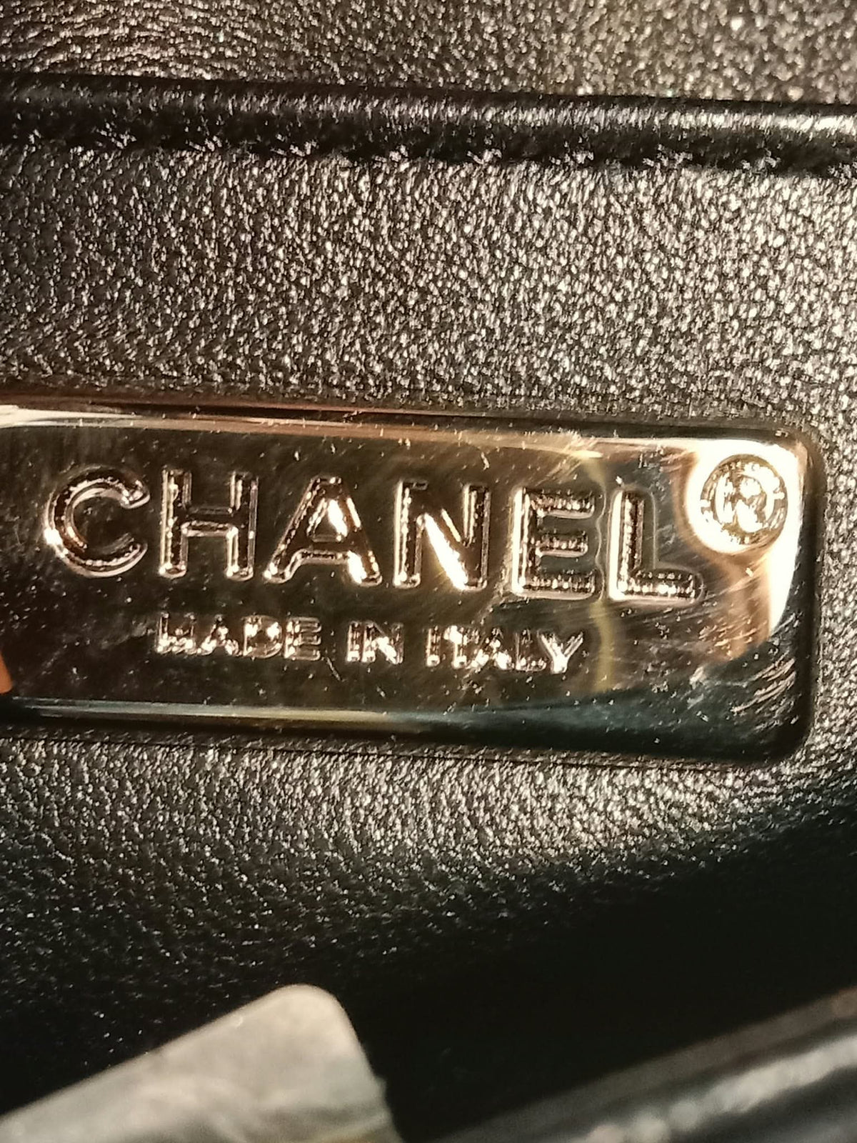 Chanel Mini Rectangular Gold/Black Sequin Limited Edition Microchipped