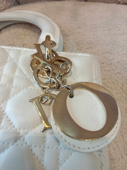 Dior Lady Dior ABC White Small