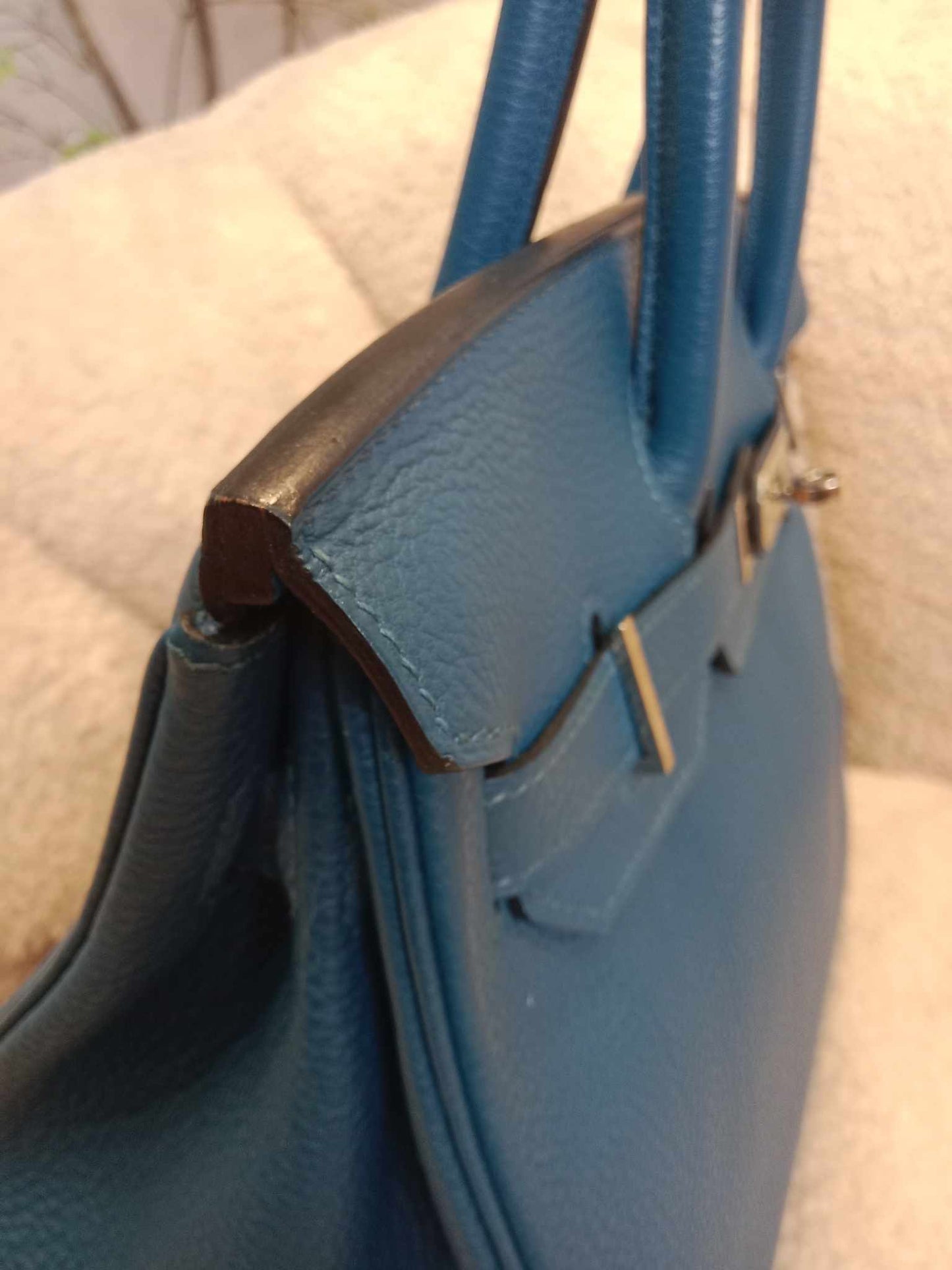 Hermes Birkin 30 Bleu De Galice Togo Stamp C 2018