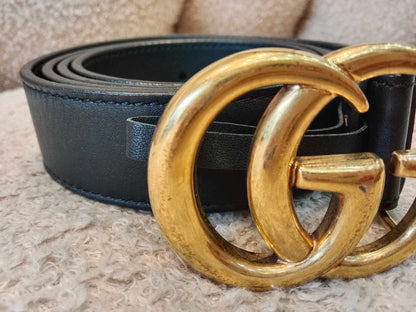 Gucci Black Leather Belt