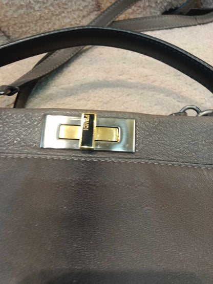 Fendi Micro Peekaboo Pitone Lucido Nappa Shiny Bag