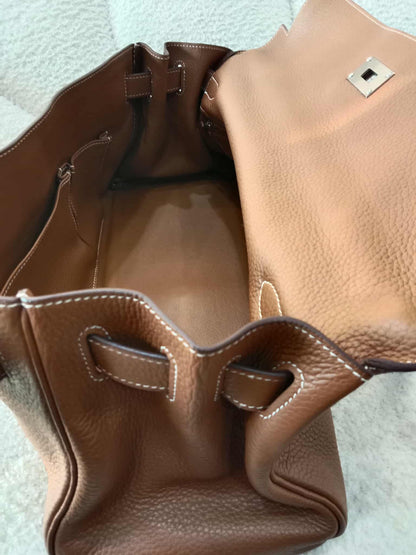 Hermes JPG 42 Gold Clemence Stamp N Square 2010