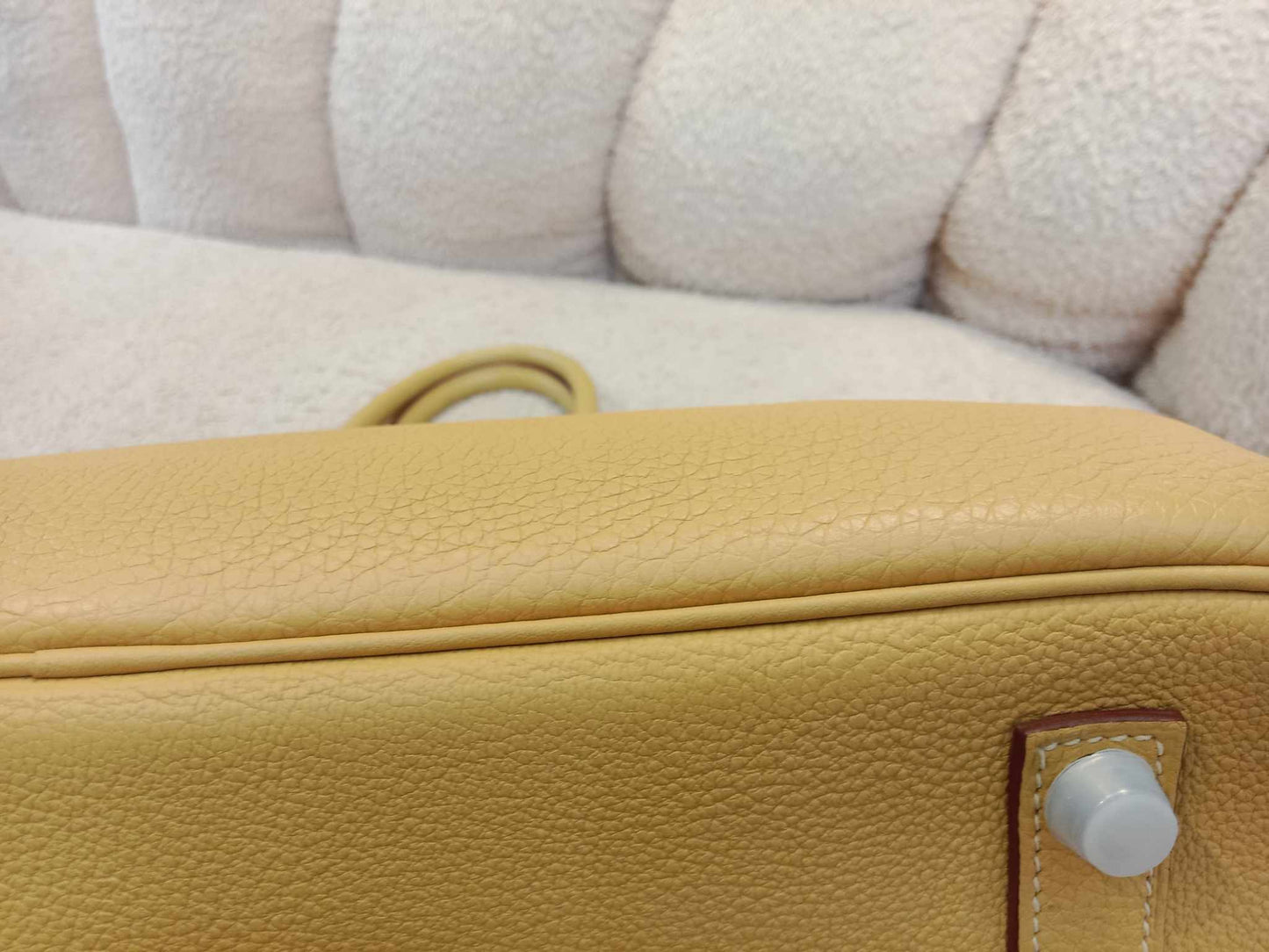 Hermes Birkin 35 Jaune Poussin Togo Stamp M Square 2009