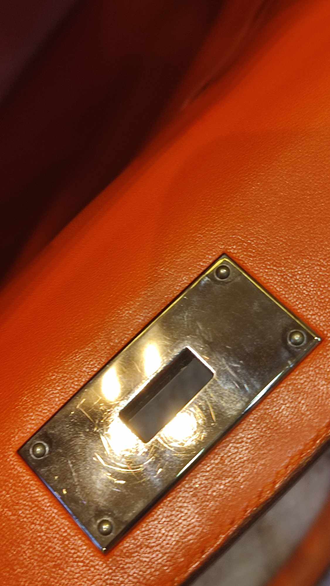 Hermes Toolbox 26 Poppy Orange Evercolor/Swift Stamp T 2015