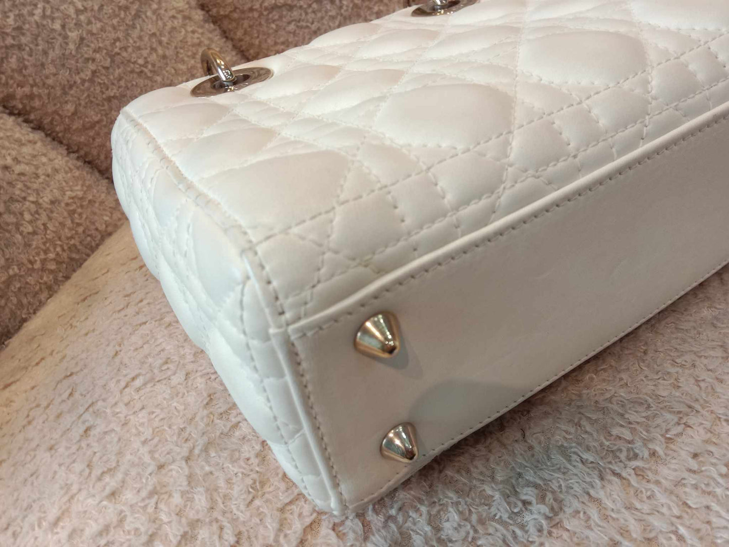 Dior Lady Dior ABC White Small