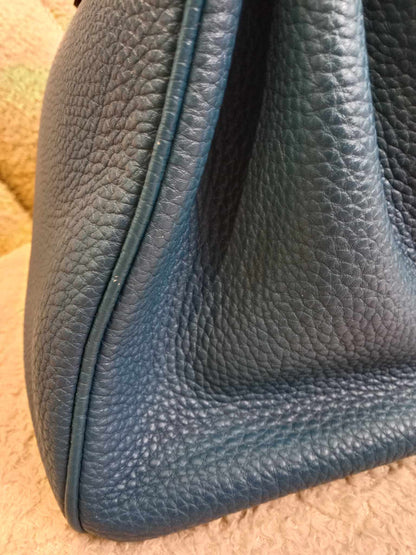 Hermes Birkin 30 Bleu De Galice Togo Stamp C 2018