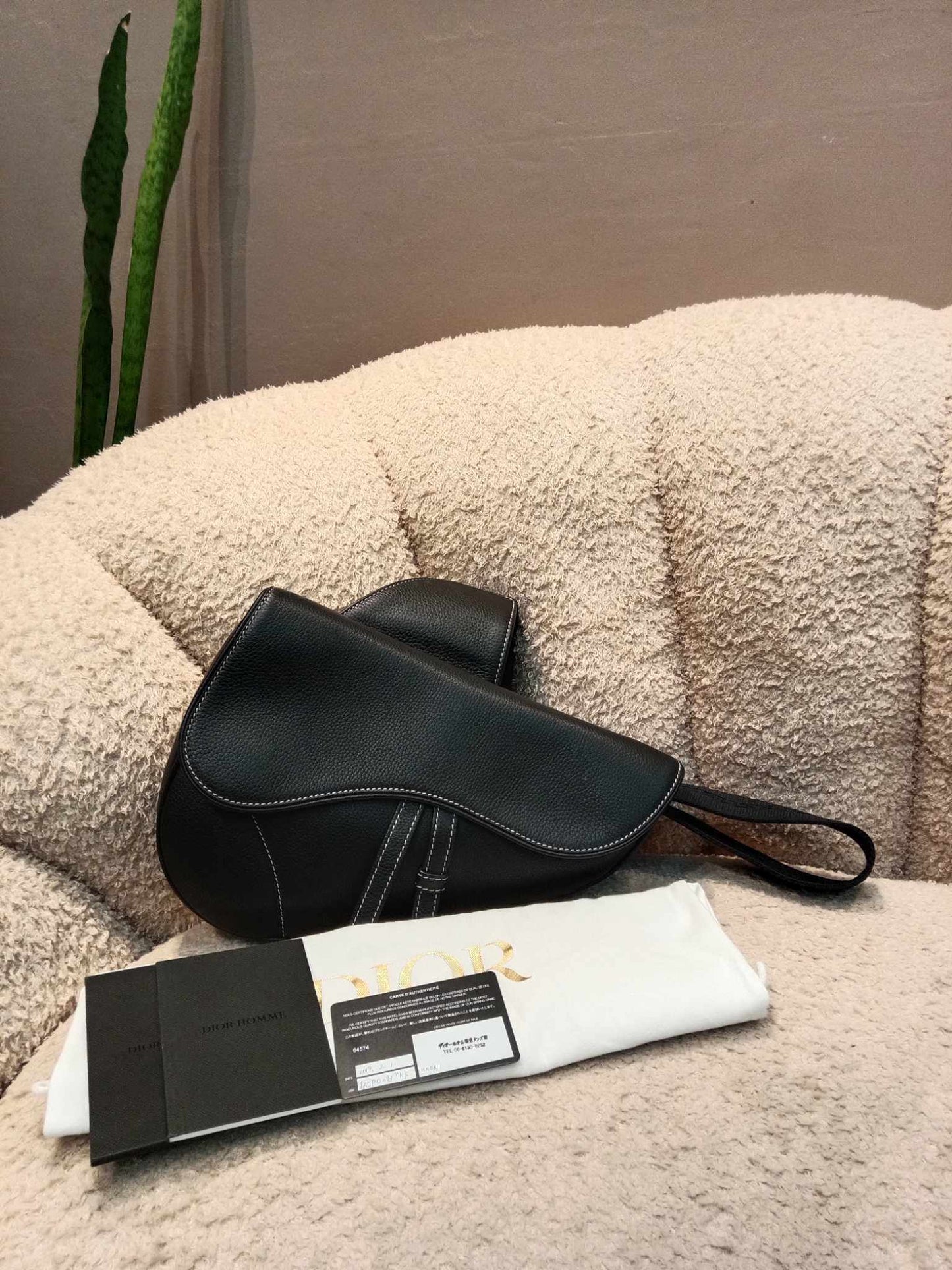 Dior Men's Saddle Bag Black