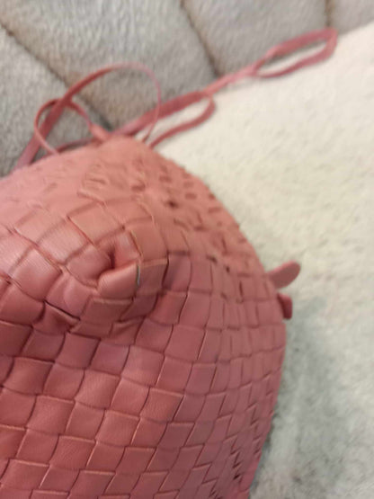 Bottega Veneta Vintage Nodini Shoulder Bag Pink